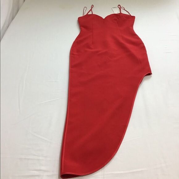 Likely Red Keela Flowy Maxi Sweetheart Neckline Gown Asymmetric Hem New Size 2 - Picture 7 of 8
